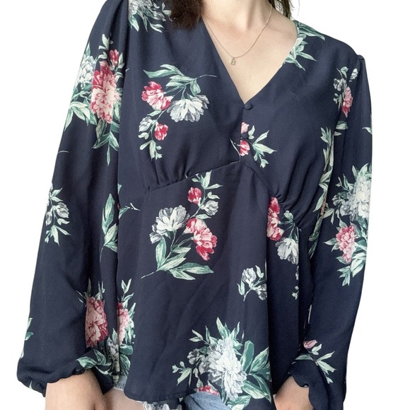 Banana Republic Floral Blouse – Size XL – No Stretch –‎ Elegant & Lightweight - Picture 4 of 4